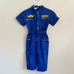 Toddler Air Force jumpsuit by Pierre Bonee. Size 3T.